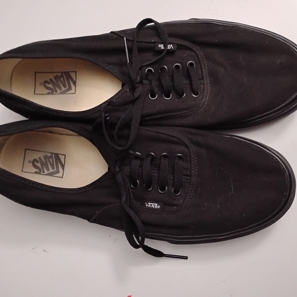 Vans Men's Black Canvas Sneakers